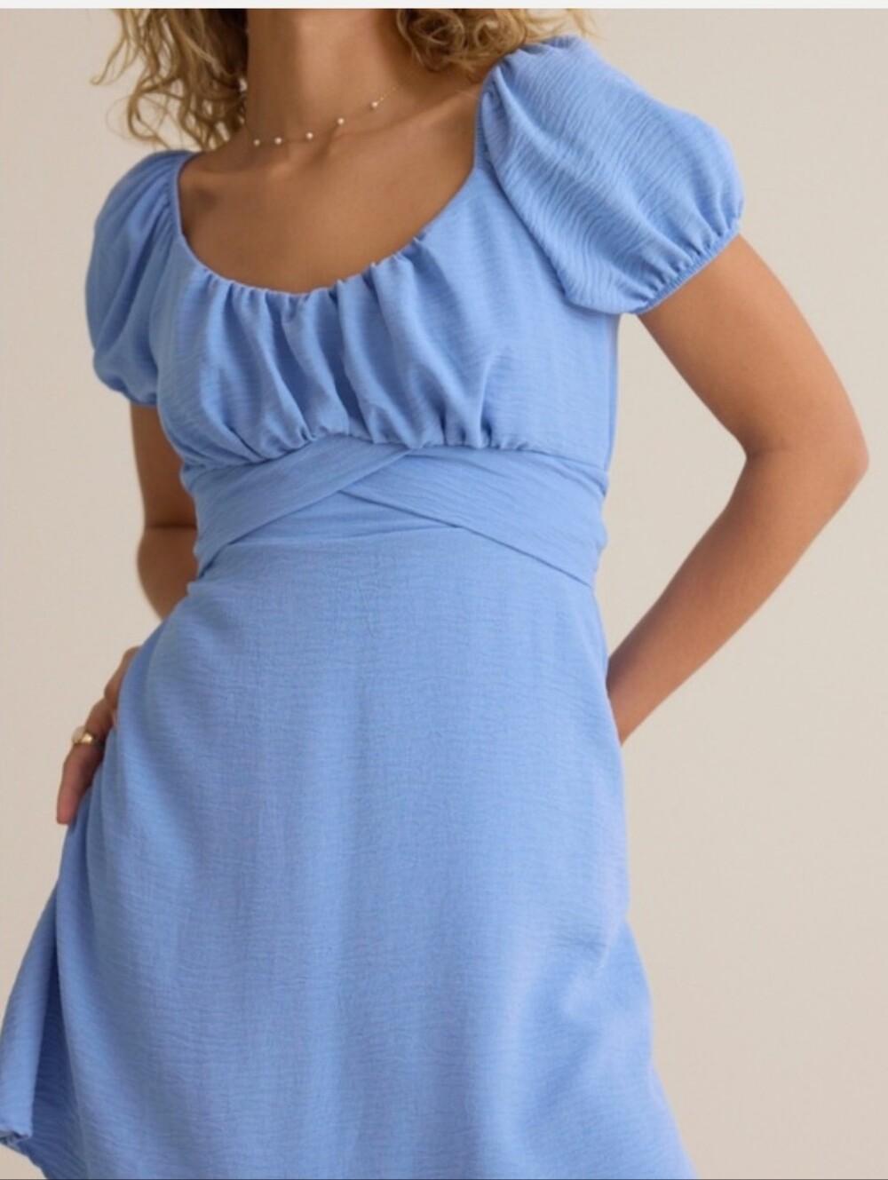 Altard State Blue Delilah Crossover Mini Y2k Babydoll